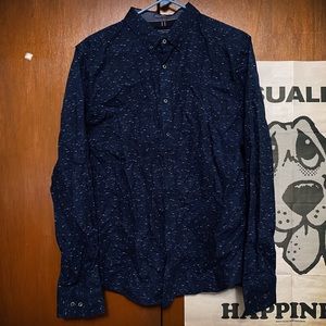 Denim & Flower Dress Shirt